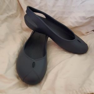 Croc navy slip ons NWOT